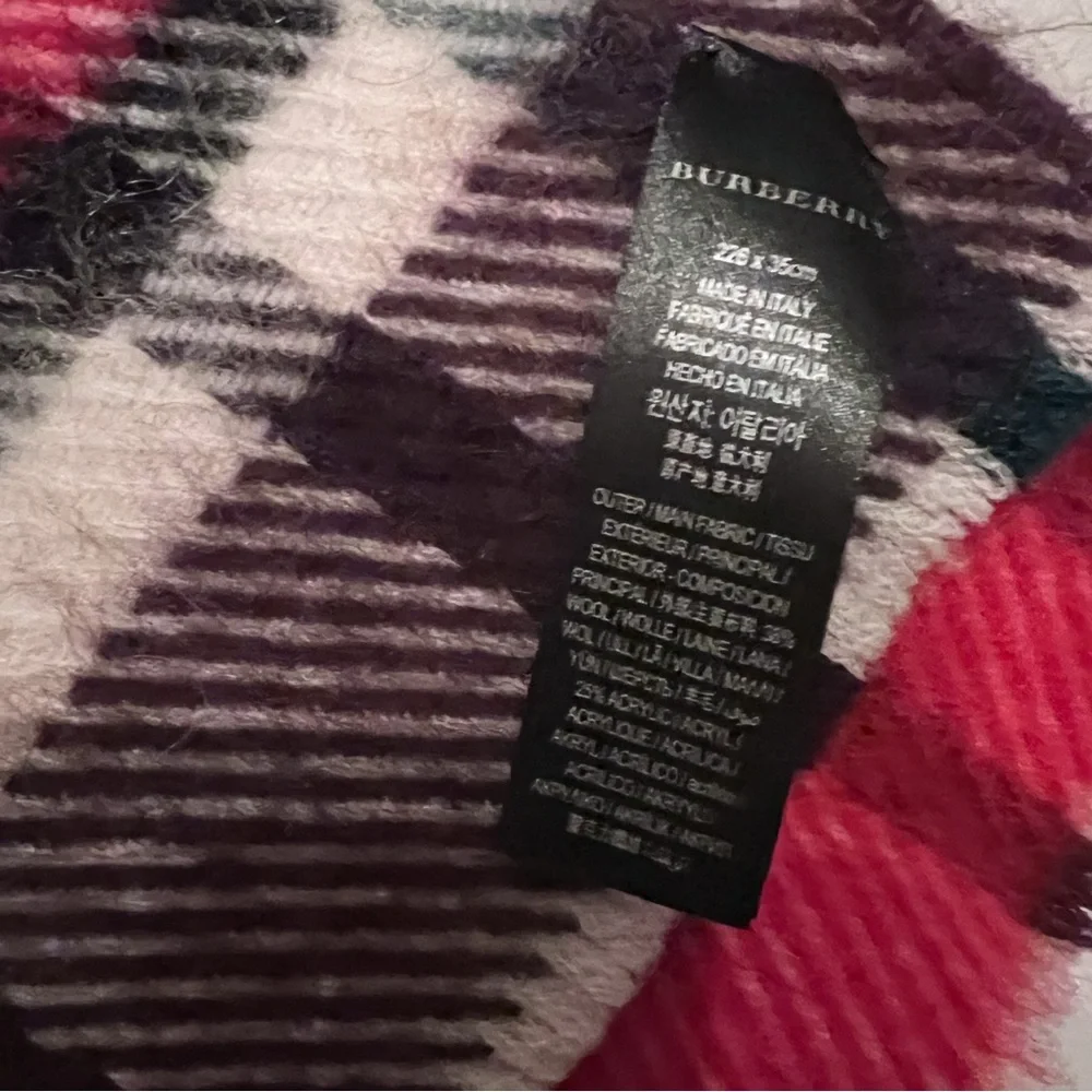 Authentic Burberry Plaid Wool Scarf - Picture 7 of 7